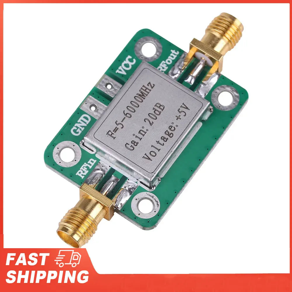 5-6000MHz Power Amplifier 5-6000MHz Gain 20dB Broadband RF VHF UHF  Power Amplifier Module Broadband Power Amplifier