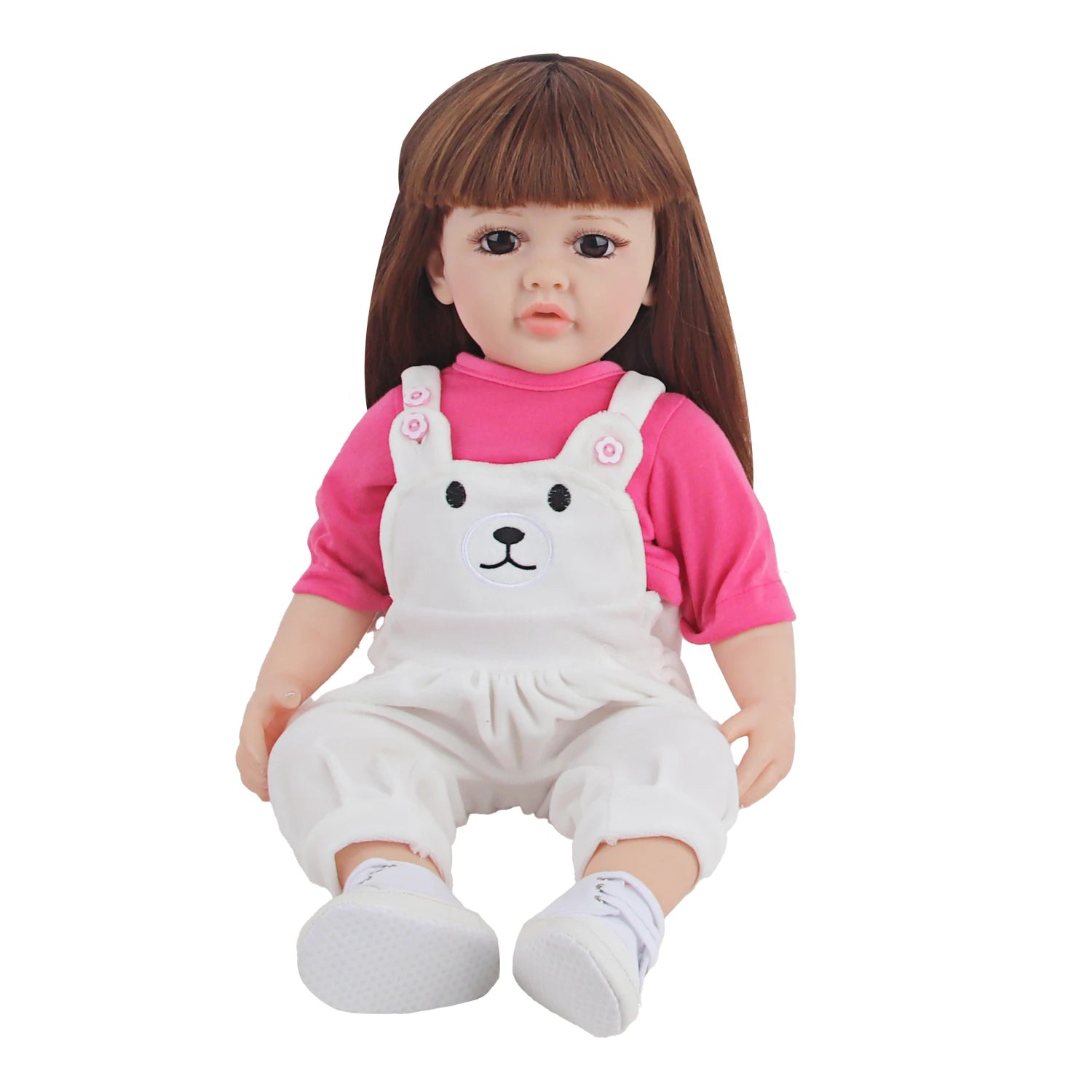 55CM Reborn Girl Doll Clothes Set Backband Pants+T-Shirt Clothing Suit Outfit For 22 Inches Baby New Born Girl Dolls Toy Gift