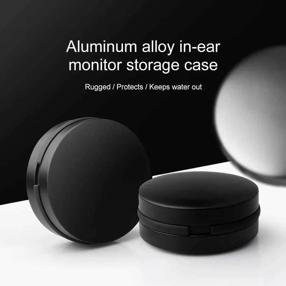 Opansten New Metal Aluminum Alloy In-ear Earphone Accessories Earphone Hard Waterproof Portable Storage Case Bag Box Earphone