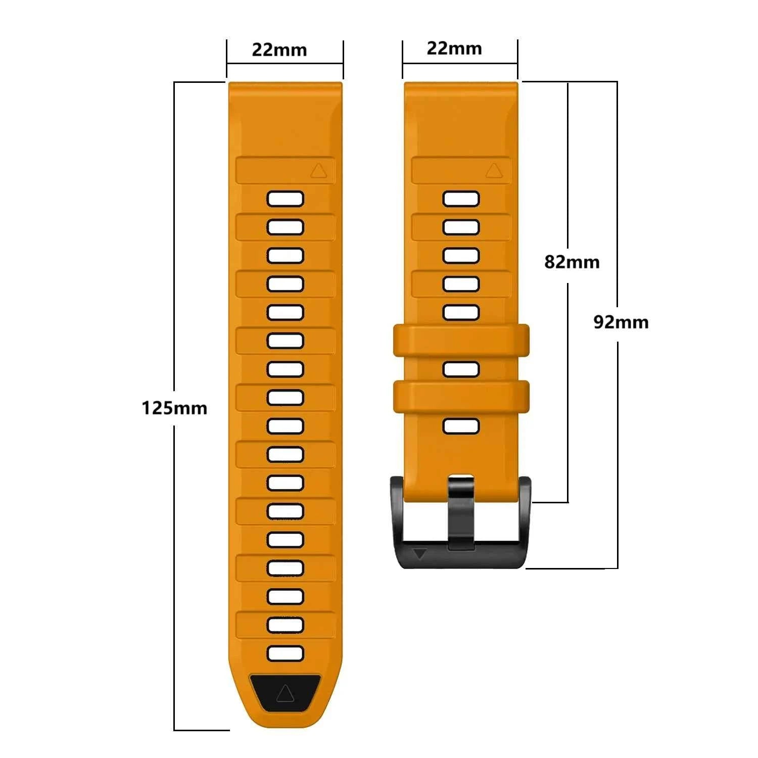 QuickFit 22mm 26mm Fenix8 Watch Band For Garmin Fenix E 8 47mm 51mm 7 7X 6 6X/Epix Pro/Enduro 3 Two-Tone Silicone Strap Bracelet