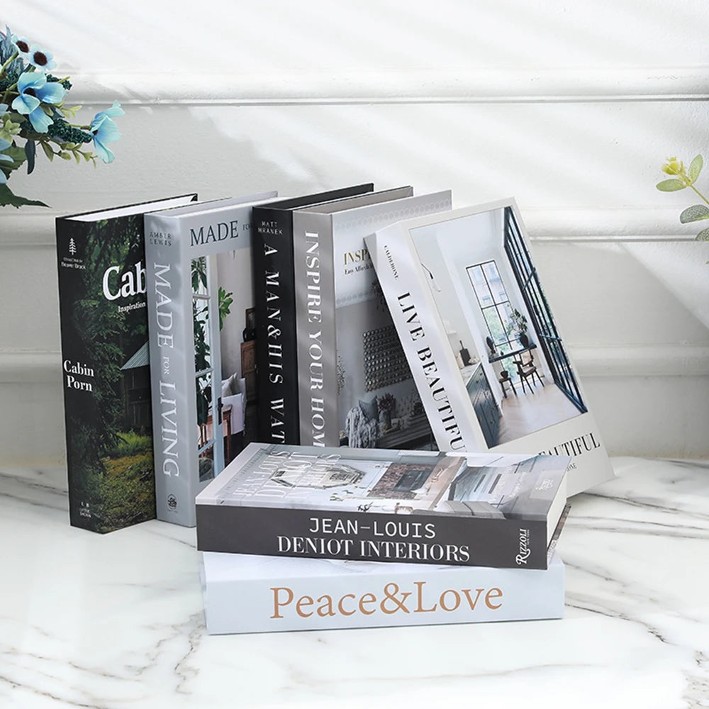 Home Decor Fake Books Coffee Table Books Ornaments Living Room Decoration Luxury Fake Books Storage Box Aesthetic Decoration