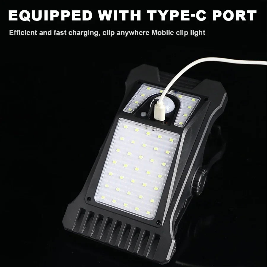KDULIT Solar Garden Lights Outdoor Solar Clip Light Waterproof Motion Sensor Camping Lamp Fence Street Landscape Wall Decoration