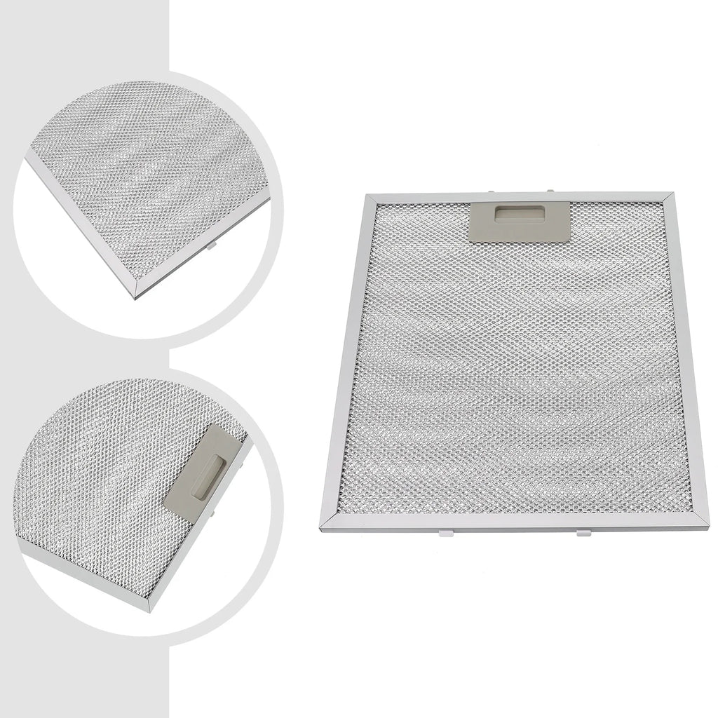 1 Pcs Silver Cooker Hood  Filters Metal Mesh Extractor Vent  Filter 305x267x9mm Silver Hoods Oil Filter  Range Hood Accessories