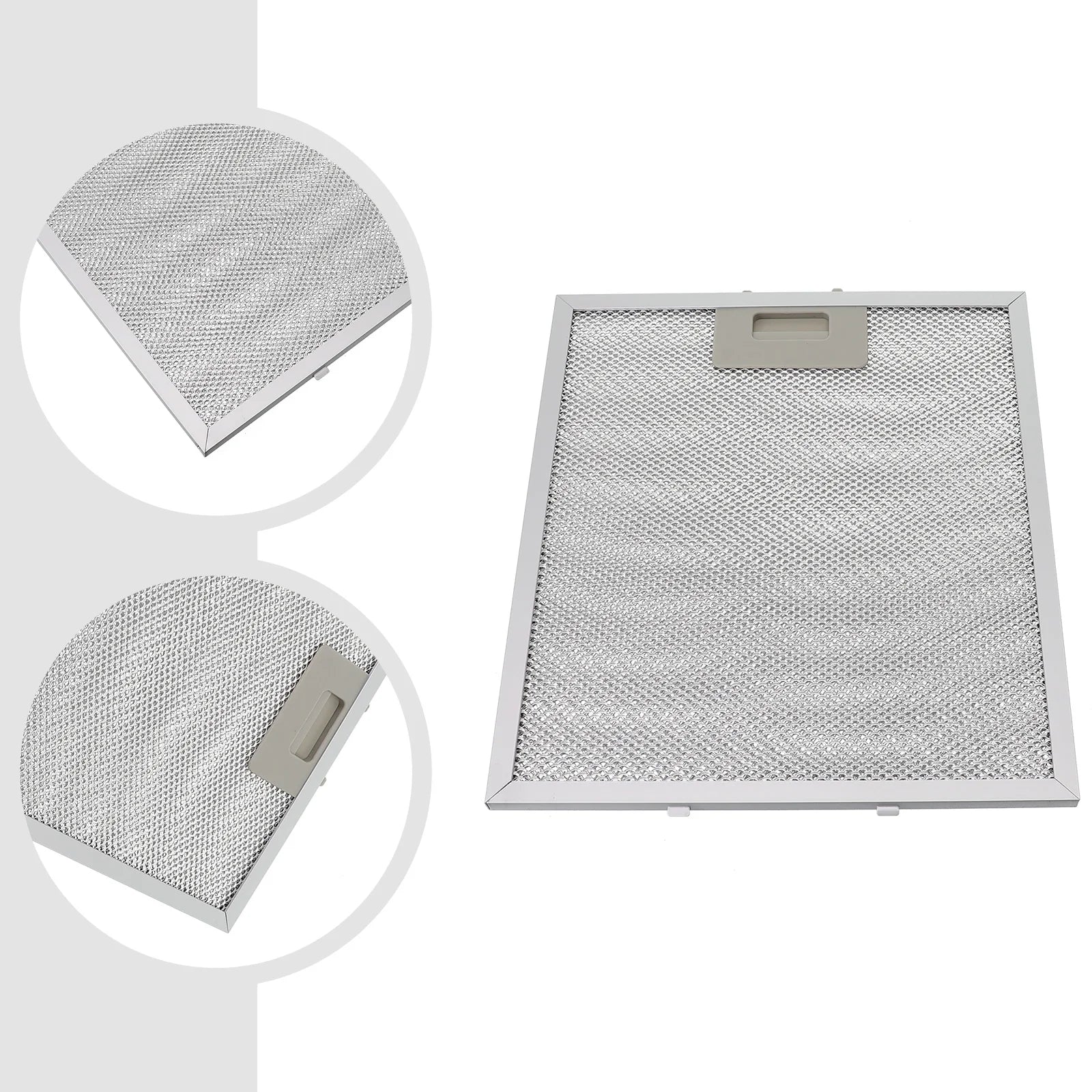 1 Pcs Silver Cooker Hood  Filters Metal Mesh Extractor Vent  Filter 305x267x9mm Silver Hoods Oil Filter  Range Hood Accessories