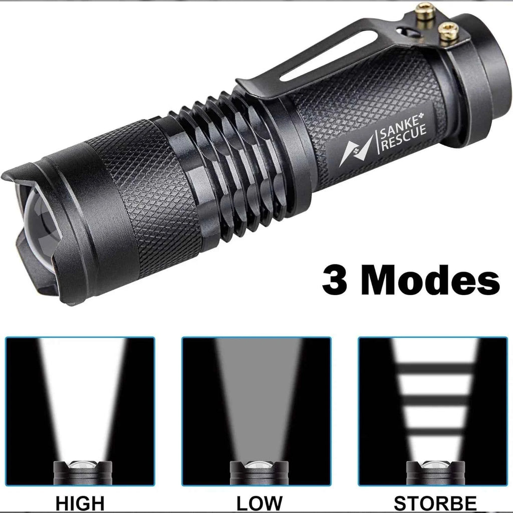 Waterproof Tactical Flashlights Portable LED Camping Lamps Handheld Powerful LED Torch Light Lanterns Self Defense