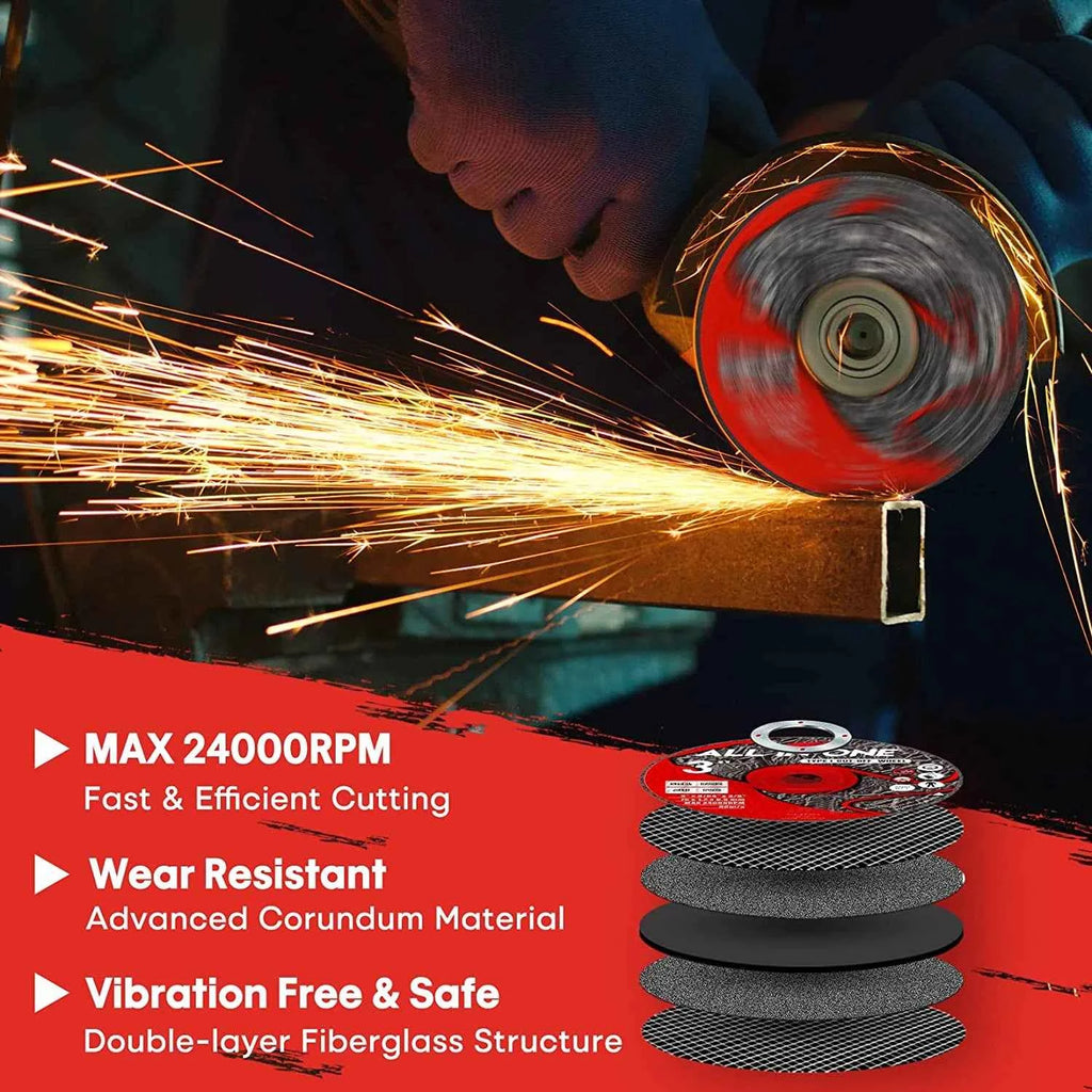 3-50Pcs 75mm Resin Cutting Disc Cut Off Wheel Angle Grinder Disc Slice Fiber Reinforced for Metal Stainless Steel