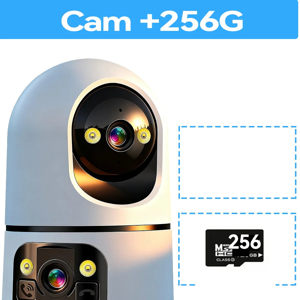New 10MP 5K HD Clear WiFi Baby monito Dual Screen Video Call PTZ Night View Pet Camera Home Surveillance Cam Monior