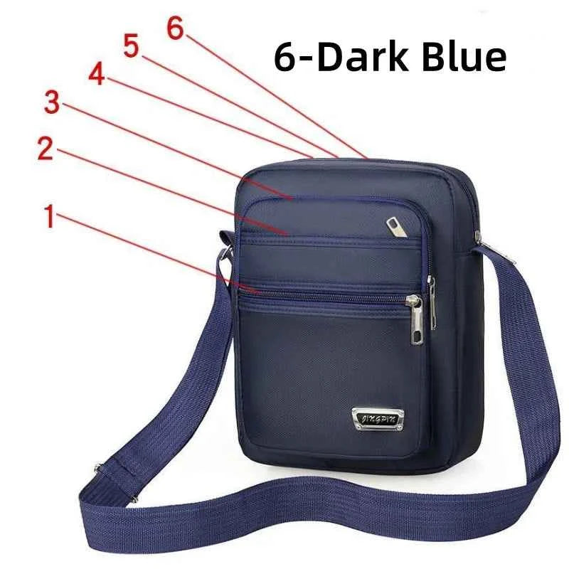 Brand New Men Crossbody Bags Male Nylon Shoulder Bags Boy Messenger Bags Man Handbags for Travel Casual Large Satchel Grey