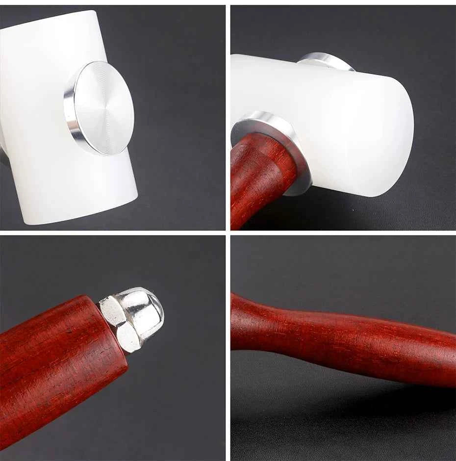 Leather DIY Carving Hammer Leathercraft Mallet Leather Work Sew Cowhide Rawhide Mallet Rubber Mallet for Flooring, Woodworking