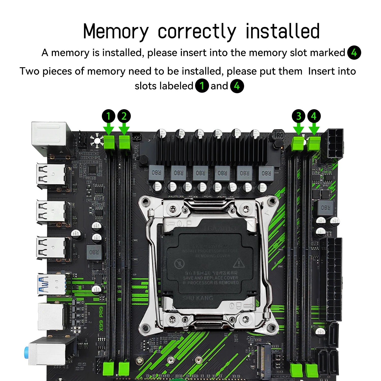 MACHINIST X99 PR9-H Motherboard Optional Xeon E5 2640 V4 LGA 2011-3 CPU Kit Set 16GB DDR4 Memory RAM NVME M.2
