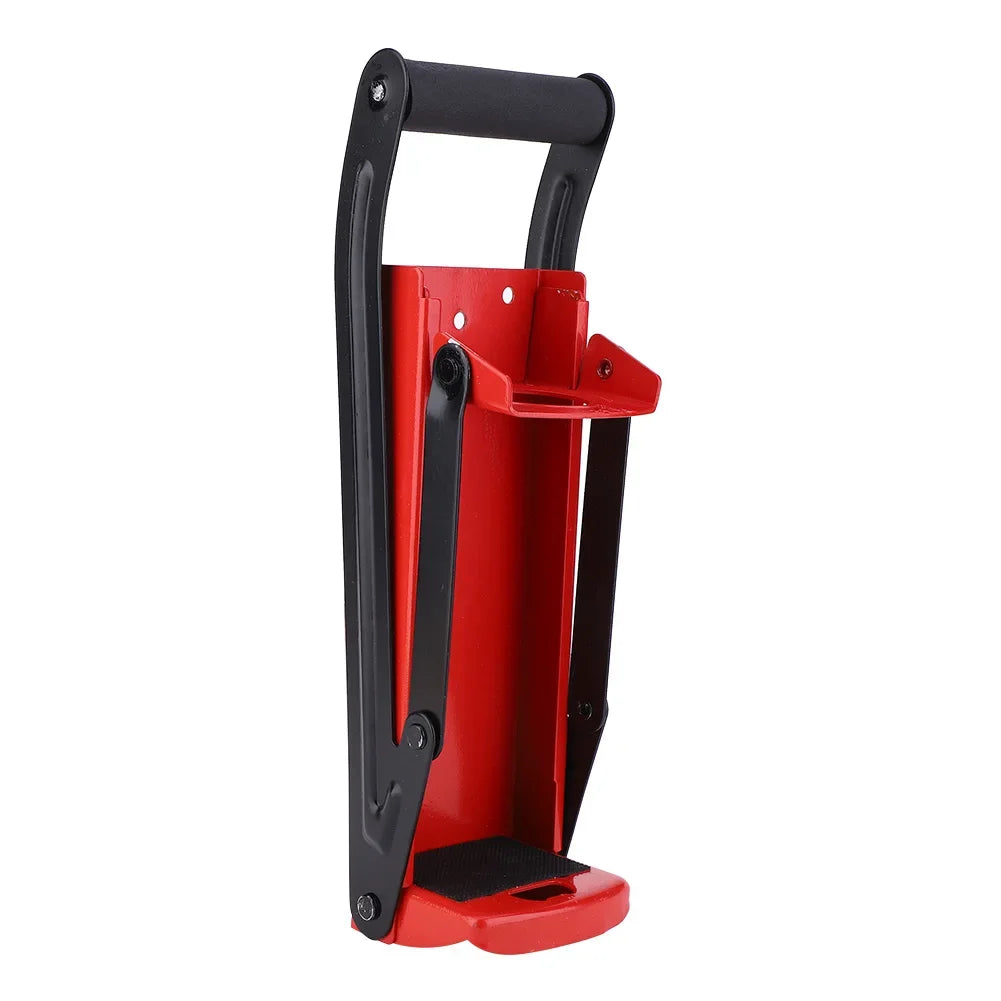 500ML Can Crusher Red Steel Rubber Handle Plastic Bottle Recycling Tool with Opener Steel Bottle Crusher Plastic Bottle Crusher
