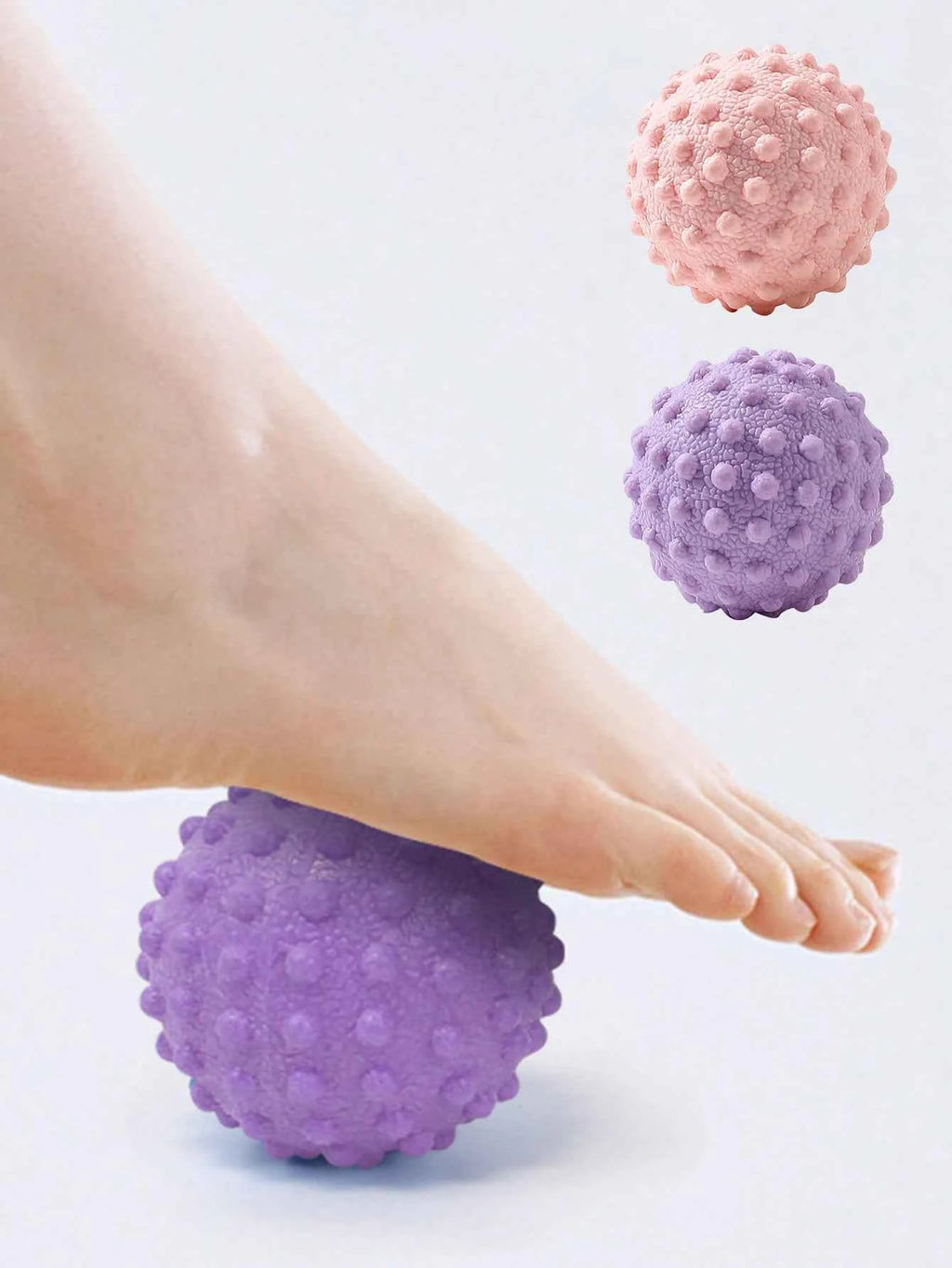 TPR Posture Master Yoga Ball Waist and Back Foot Massage Ball Fascia Ball Raised Point Massage Ball