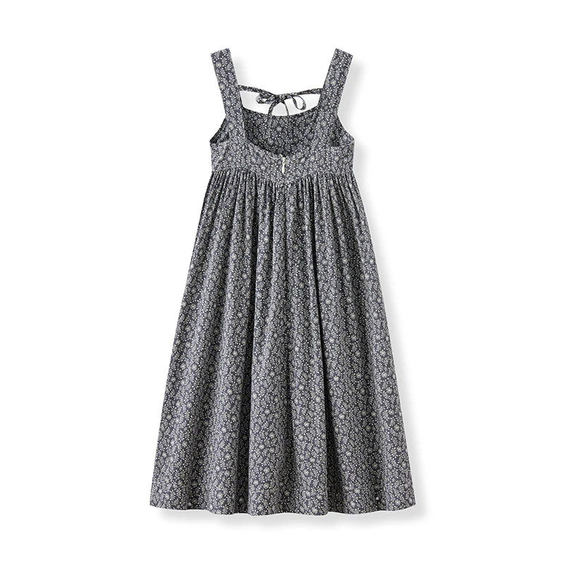 SS25 Girls Floral Dress Baby Romper Family Matching Clothing Woven Summer Clothes Cotton Sweet Children Girl Dress Set