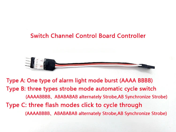Flashing alarm light strip controller for 1/14 Tamiya RC Truck Car TRX4 For scania