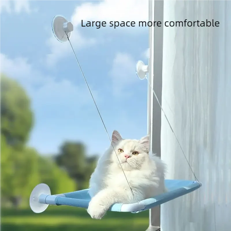 New Pet Cat Hammock Hanging Cat Bed Bearing 20 kg Comfortable Sunny Window Seat Kitten Rock Climbing Frame Pet Supplies