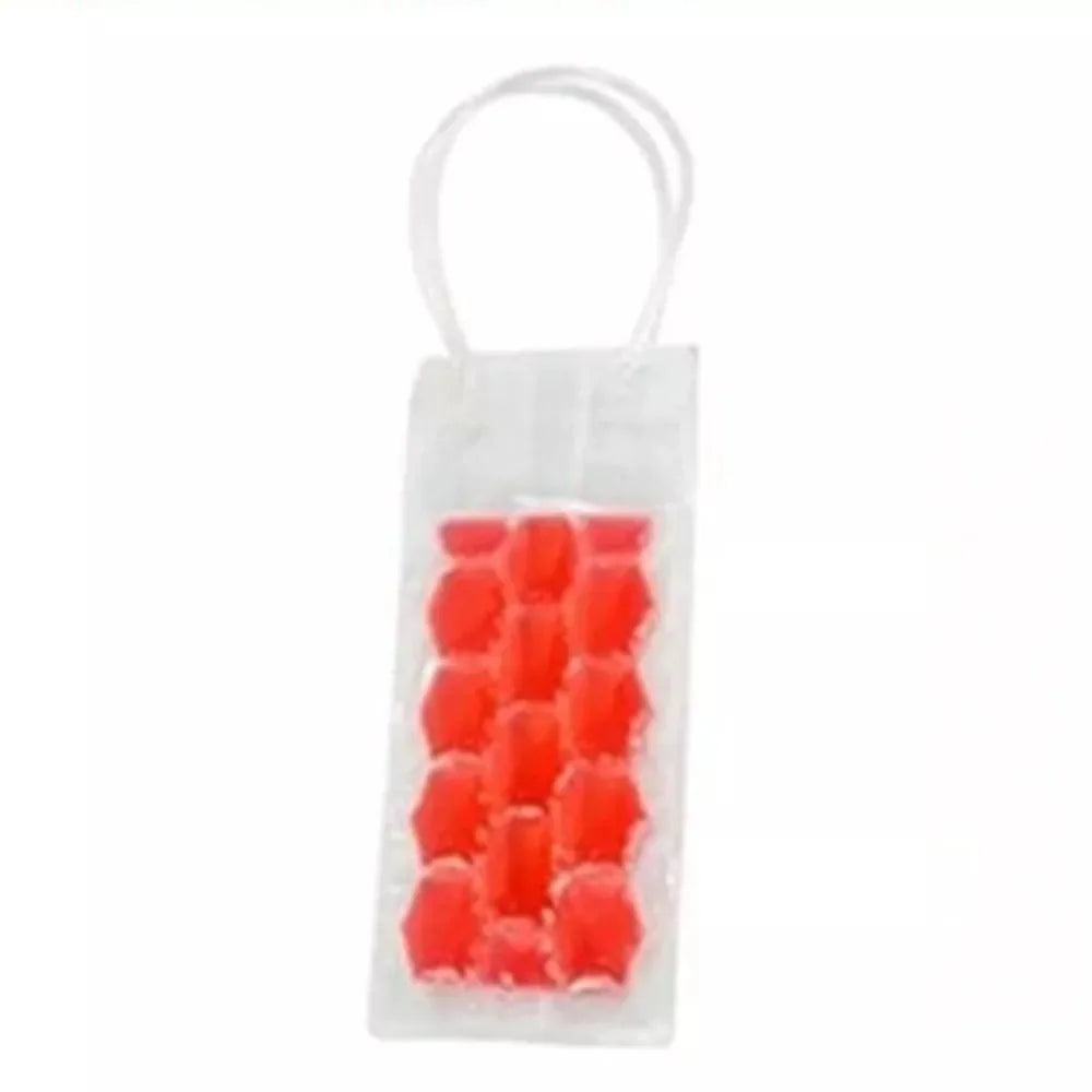 Portable Beer Iced Tote Bag Insulated Red Wine Handbag Outdoor Practical Portable PVC Gift Bag Wine Bottle Freezer Bag