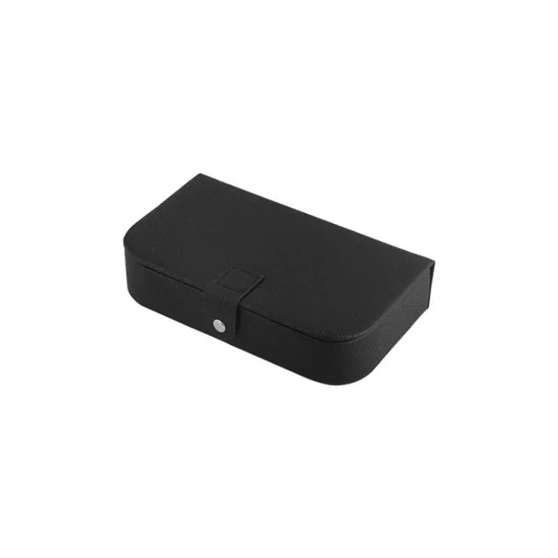 Portable Jewelry Box Jewelry Organizer Display Travel Jewelry Case Boxes Button Pu Leather Storage Zipper Jewelers Packaging