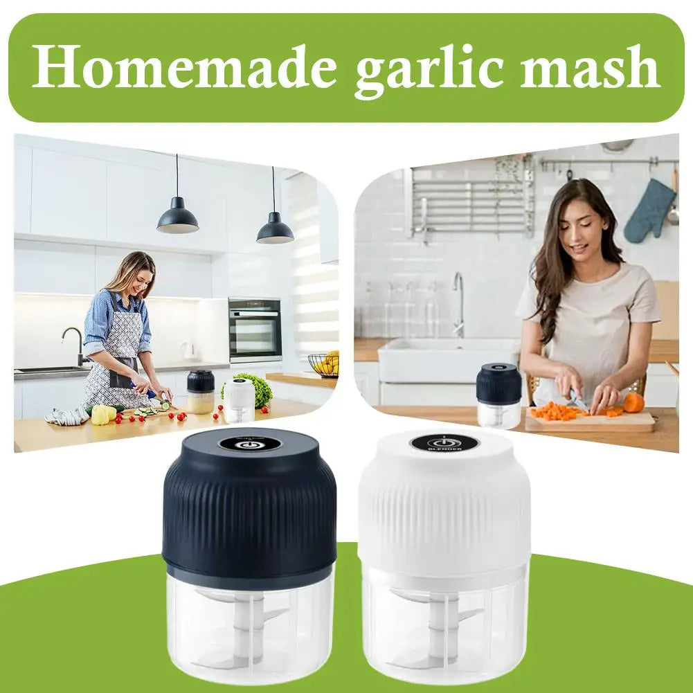 Electric Food Chopper Garlic Crusher Meat Grinder Garlic Press Vegetable Chopper Complementary Food Processor Kitchen Gadgetss