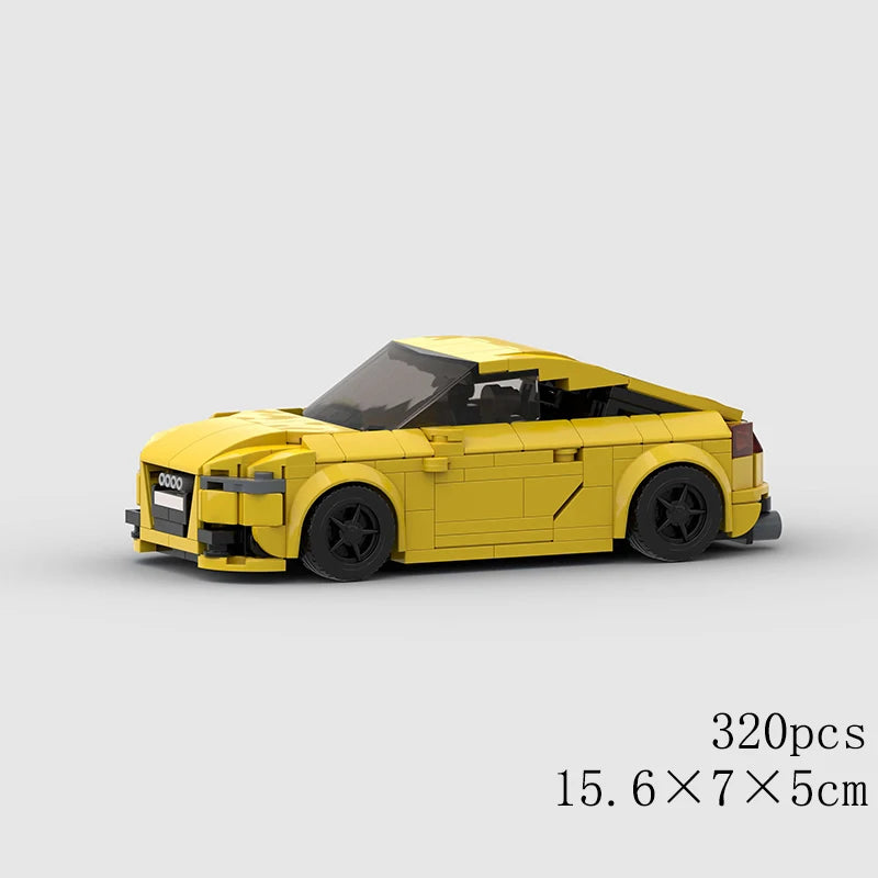 MOC Car Speed RX7 AE86 Chiron R8 Creative Racing Vehicle Model Building Block Super Race brick City Rally Sport Toy Technical
