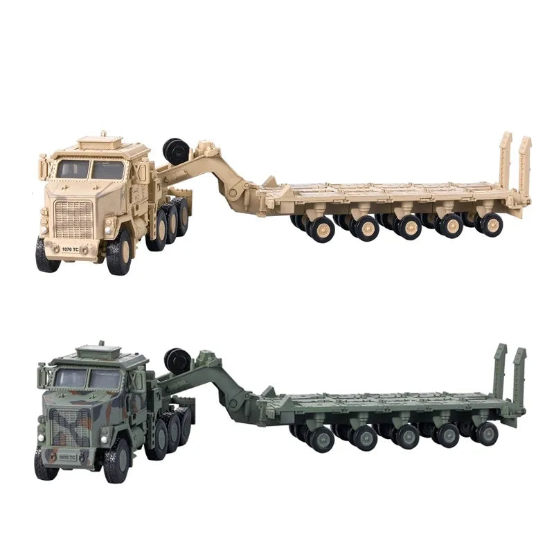 1:72 Creative Military Series Building Blocks Armored Transport Vehicle Green/Yellow M-Track Model Toys For Kids Christmas Gifts