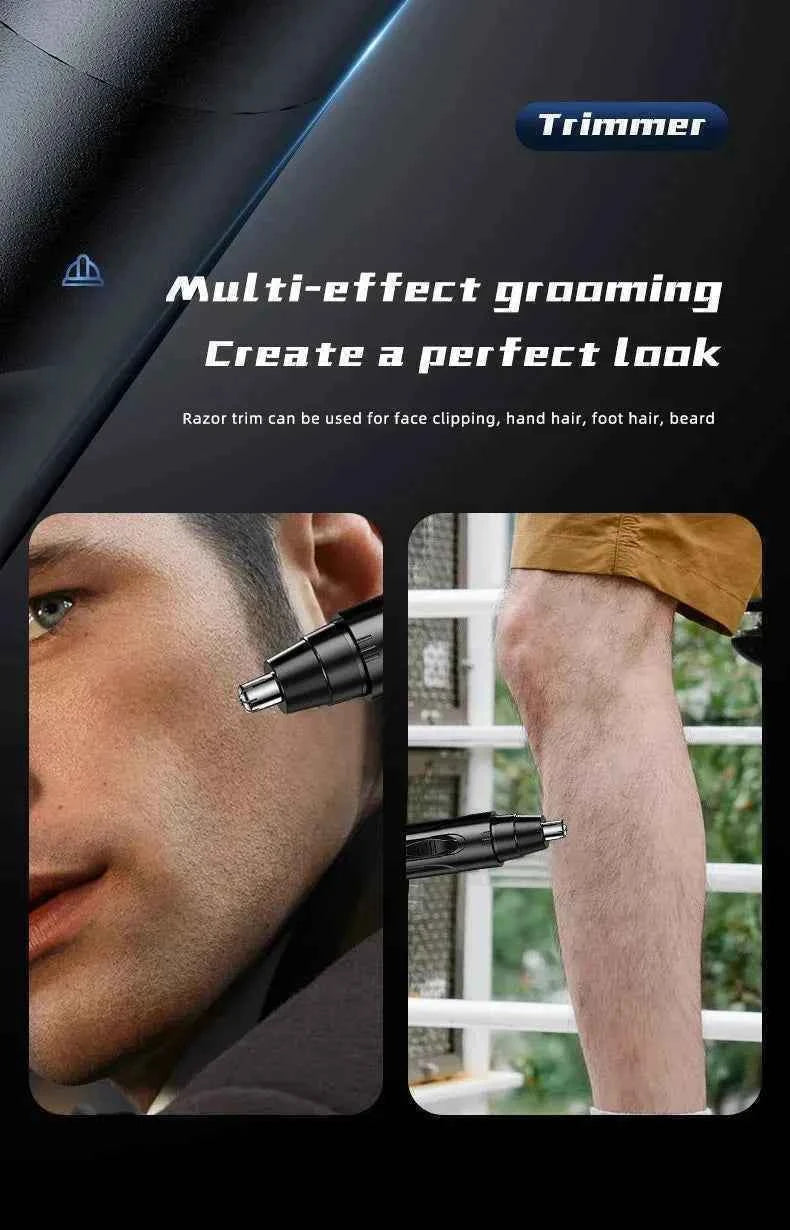 1 PCS Black Electric Nose Hair Trimmer Ear and Nose Hair Trimmer Professional Painless Nose Hair Trimmer For MenAnd Women