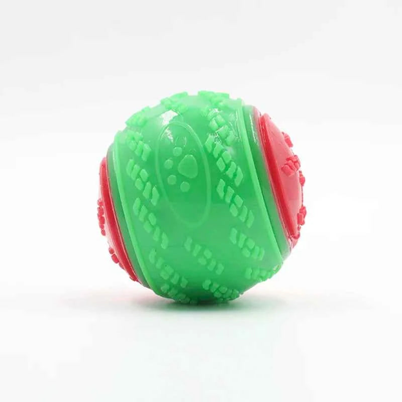 Dogs  Interactive Toys Soft TPR Toys for Dog Pet Teeth Cleaning Bite Resistance Squeaky Dog Ball Toy