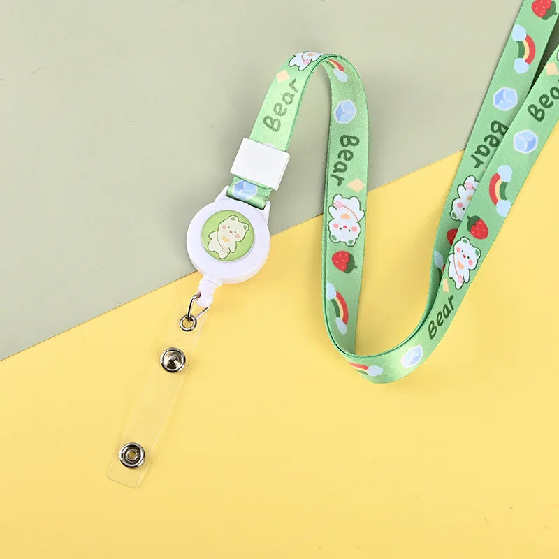 Cute dialog box transparent card cover student cartoon slider card pack game card ID card set pendant anti-lost