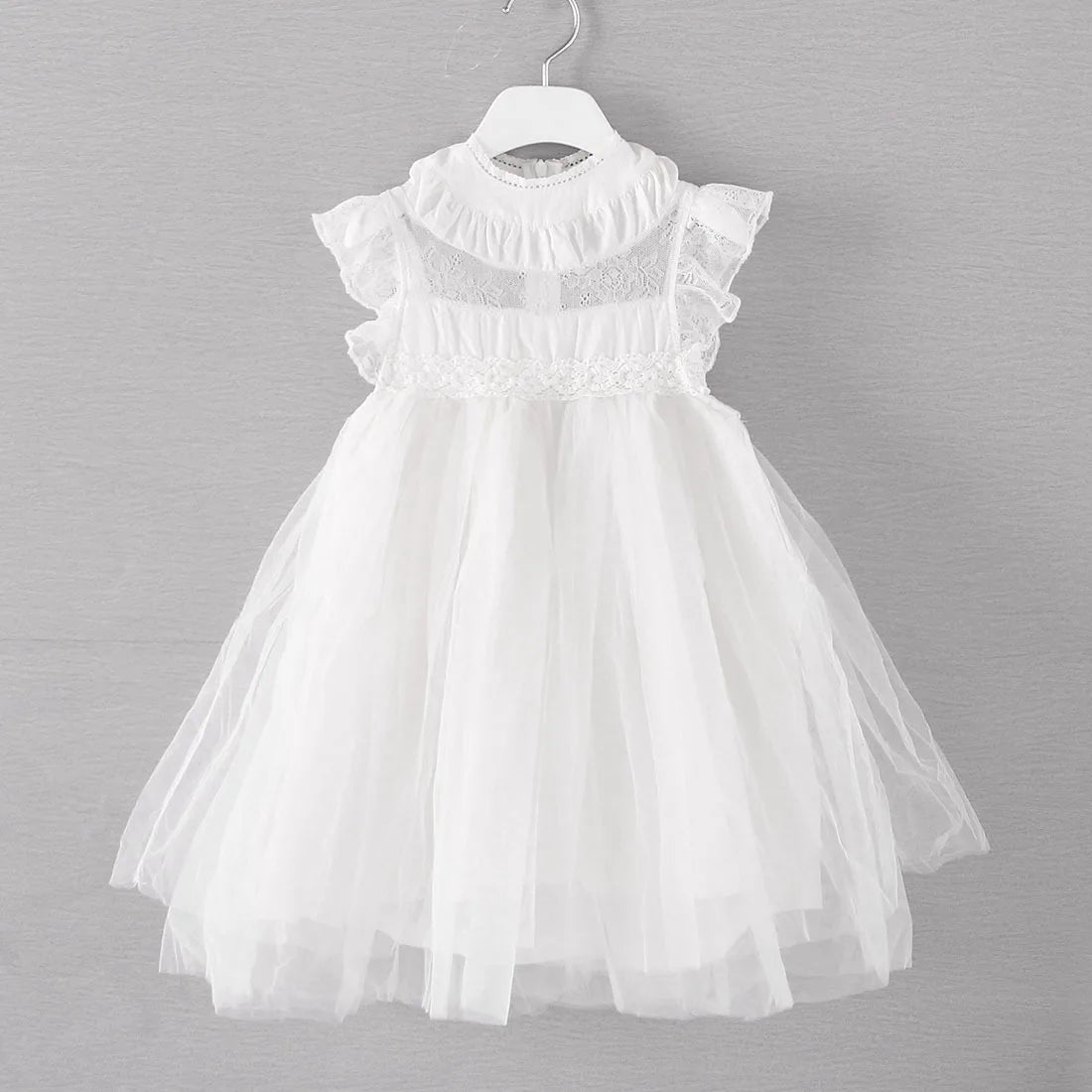 Bohemia Summer Dress For Girls Tulle Lace Sleeveless Princess Flower Girls Wedding Birthday Ball Gown Party Dresses Clothes