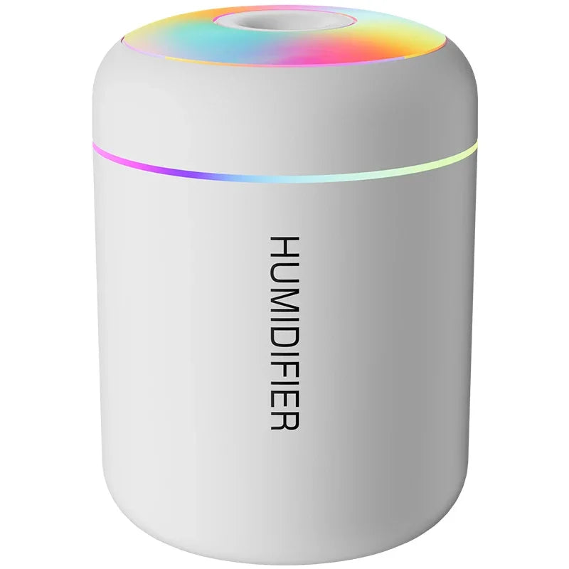 WHITE Color Mini USB Air Humidifier & Aroma Diffuser 180 ml