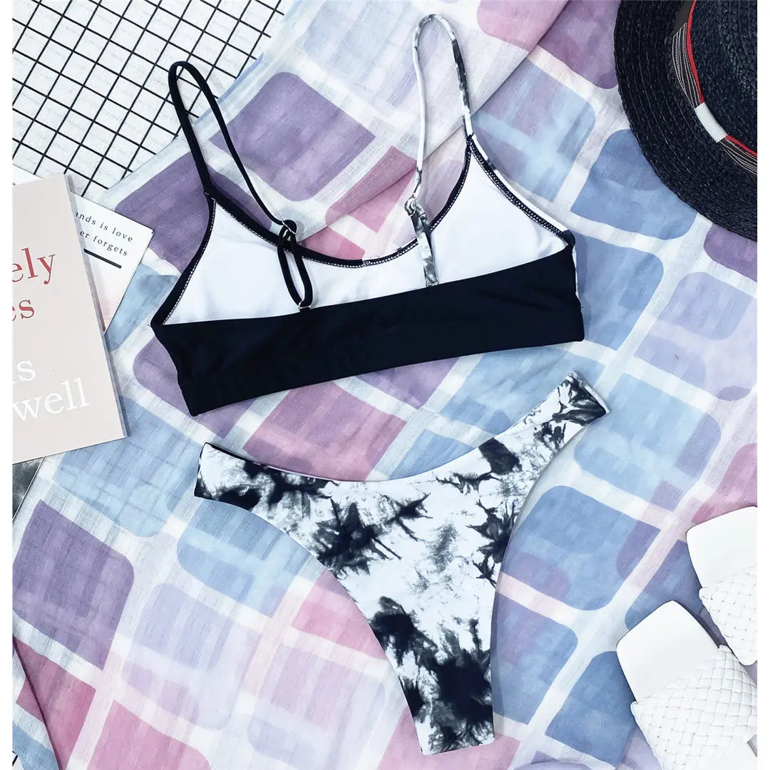 S - XL Sexy Leopard Bikini Women Swimwear Female Swimsuit Two-Pieces Bikini Set Brazilian Bather Bathing Suit Swim V871SW