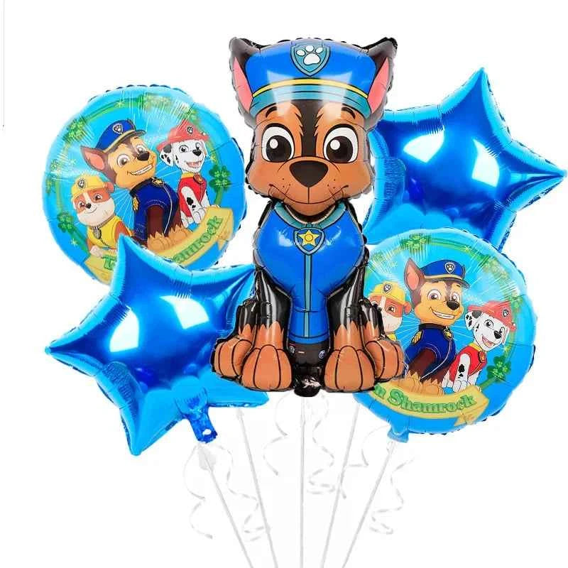 Skye Paw Patrol  Birthday Party Decoration Kids Shower Boys Girls Tableware Supplies Tablecloth Balloon Cake Topper Straw