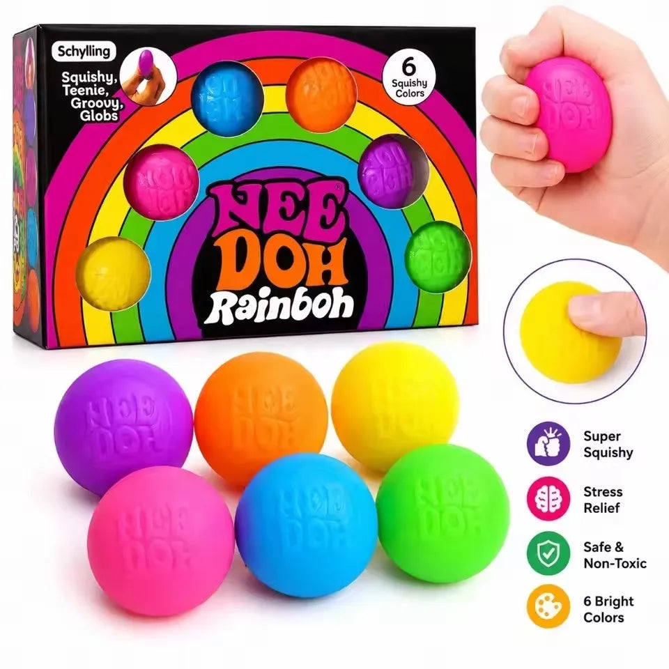 Squishy Schylling NeeDoh Nice Cube Sensory Squeeze Toy Super Squishy Stress Relief Anxiety Sensory Tool Stress Reliever Toys