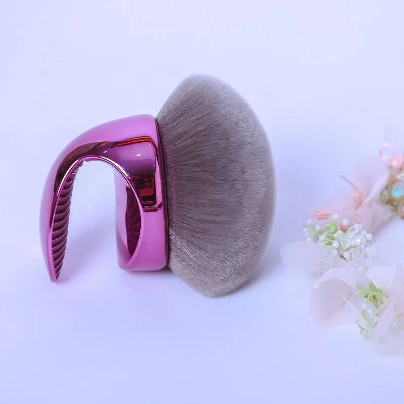 Extra Large Kabuki Body Brush Streak Free Self Tanner Applicator for Legs Body Bronzer Liquid Makeup Wide Round Head Blur Tool