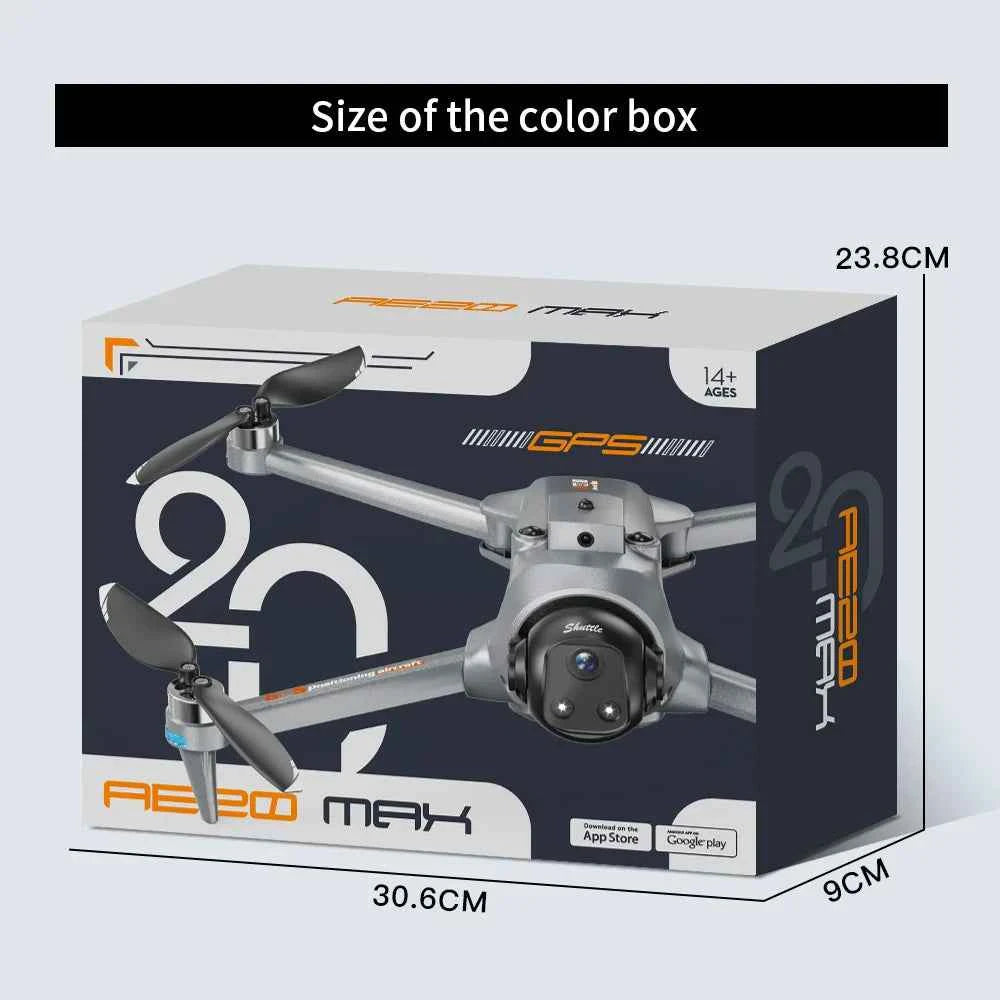 AE20 Drone Vocation GPS Return Lifting Airdrop 3km 25min Battery Voice broadcast Intelligent Positioning Remote Control Aircraft