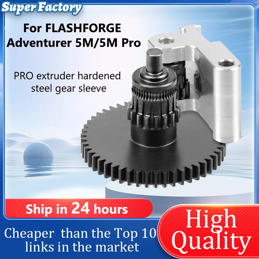 Ad5m Extruder Parts Upgrade CNC Nanocoated Hardened Gear Kit Extruder Gear for Flashforge Adventurer 5M Hotend 5M Pro Extruder