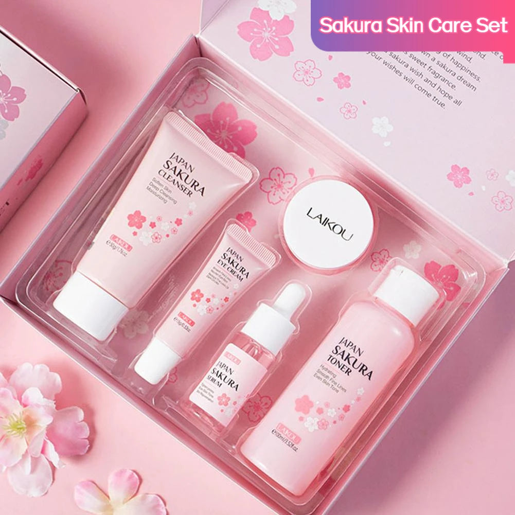 Sakura Facial Skincare Gift Set – Hydrating Full Routine