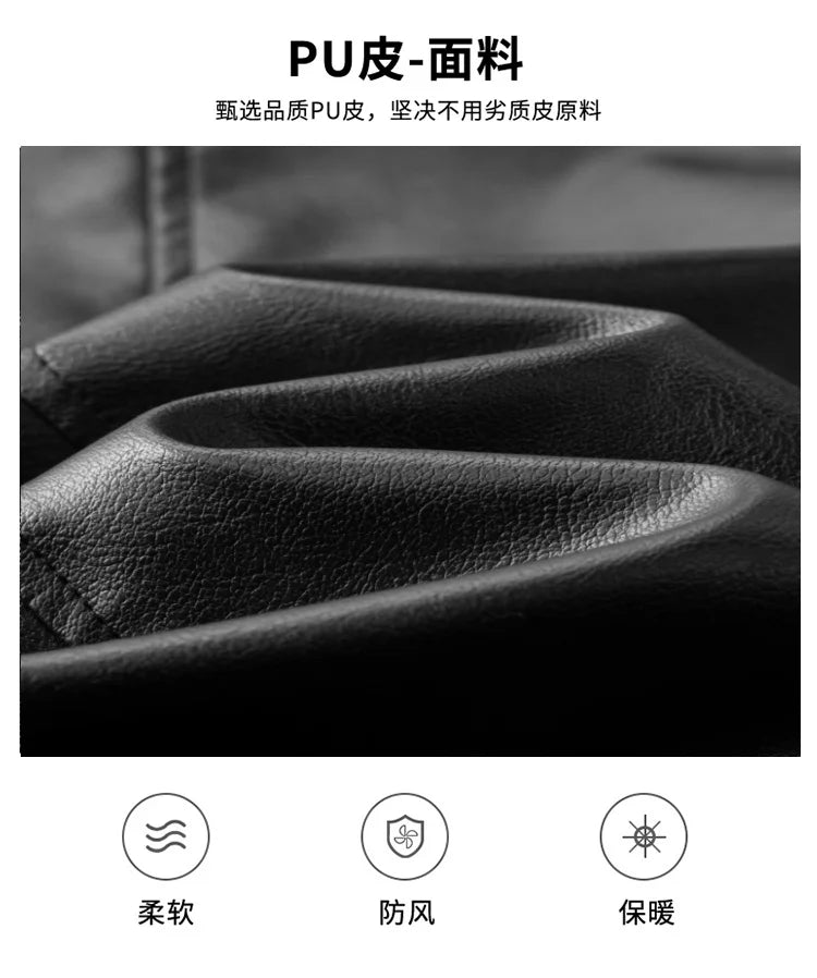 Men's Jackets Men Leather Jacket Motorcycle Coats Outwear Fashion Brand Male Pu Slim Fit Leather Jackets Mens Blazer Clothes
