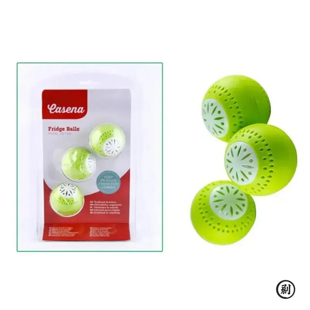 3 Pcs/set Refrigerator Deodorant, Fridge Odor Removal Balls With Active Carbon, Kitchen Tool Household Cleaning Products