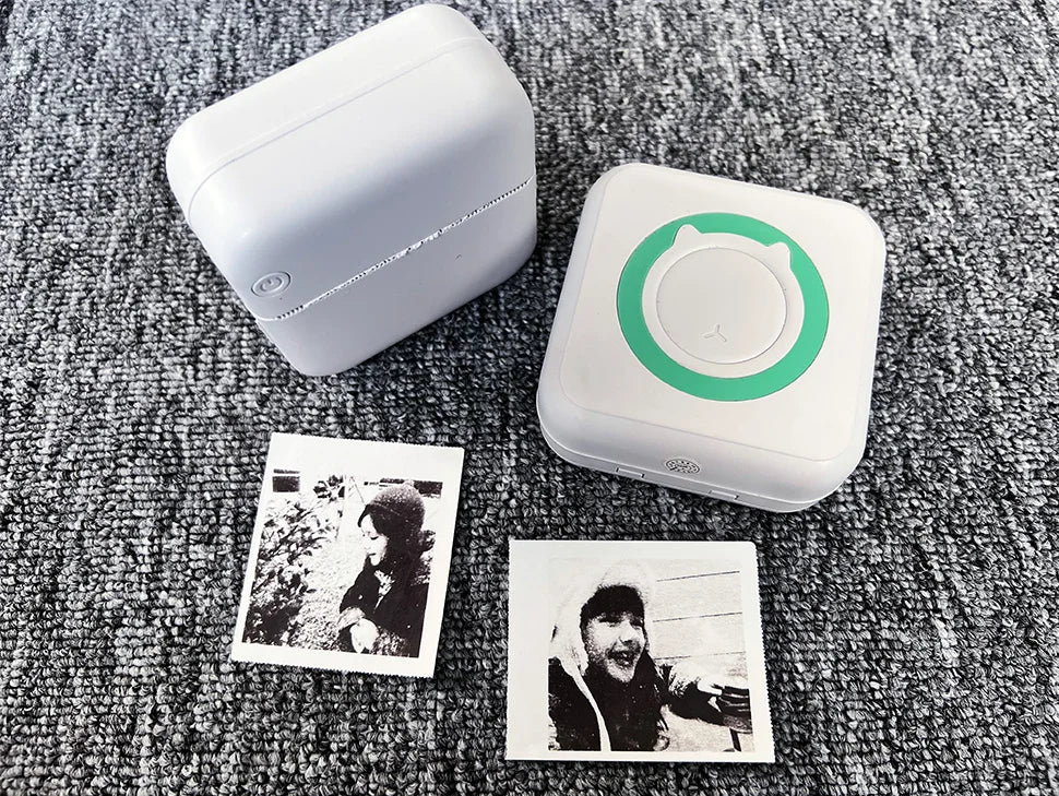 Portable Mini Thermal Printer Wirelessly BT 203dpi Photo Label Memo Wrong Question Printing With USB Cable Imprimante Portable