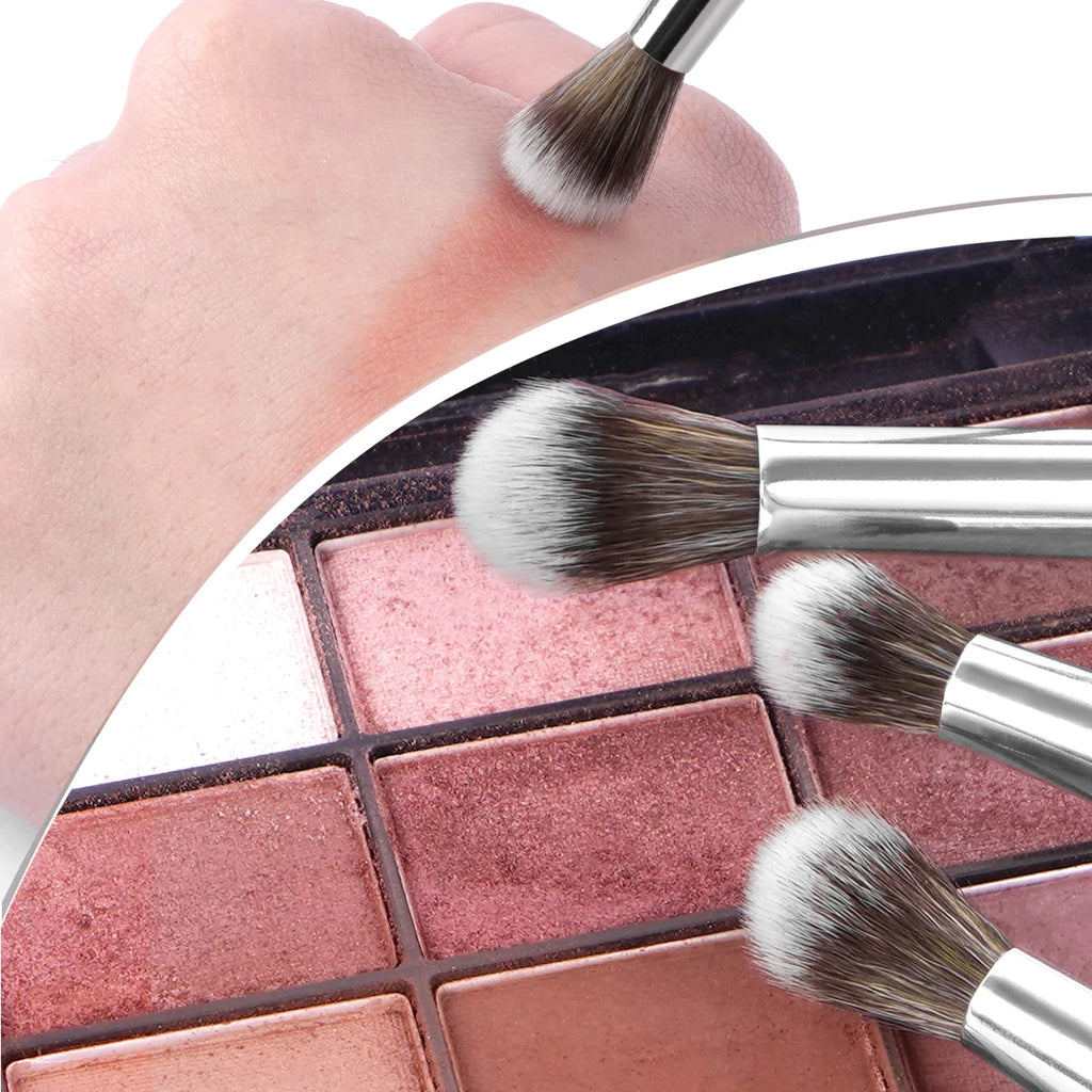 Eye Shadow Makeup Brush Set 5pcs Concealer Brush Eye Cosmetic Soft Bristles Brush Portable Beauty Makeup Tools for Beginner
