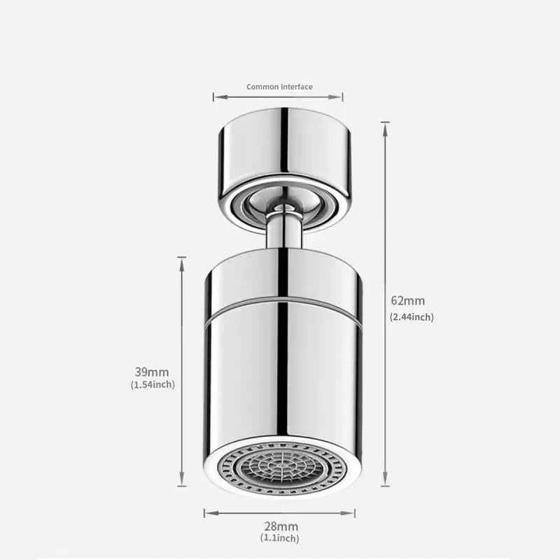 360° Rotary Kitchen Faucet Spray Head Filter washbasin Splash proof Adapter 2 Mode adjustable Kitchen Sink Faucet Aerator