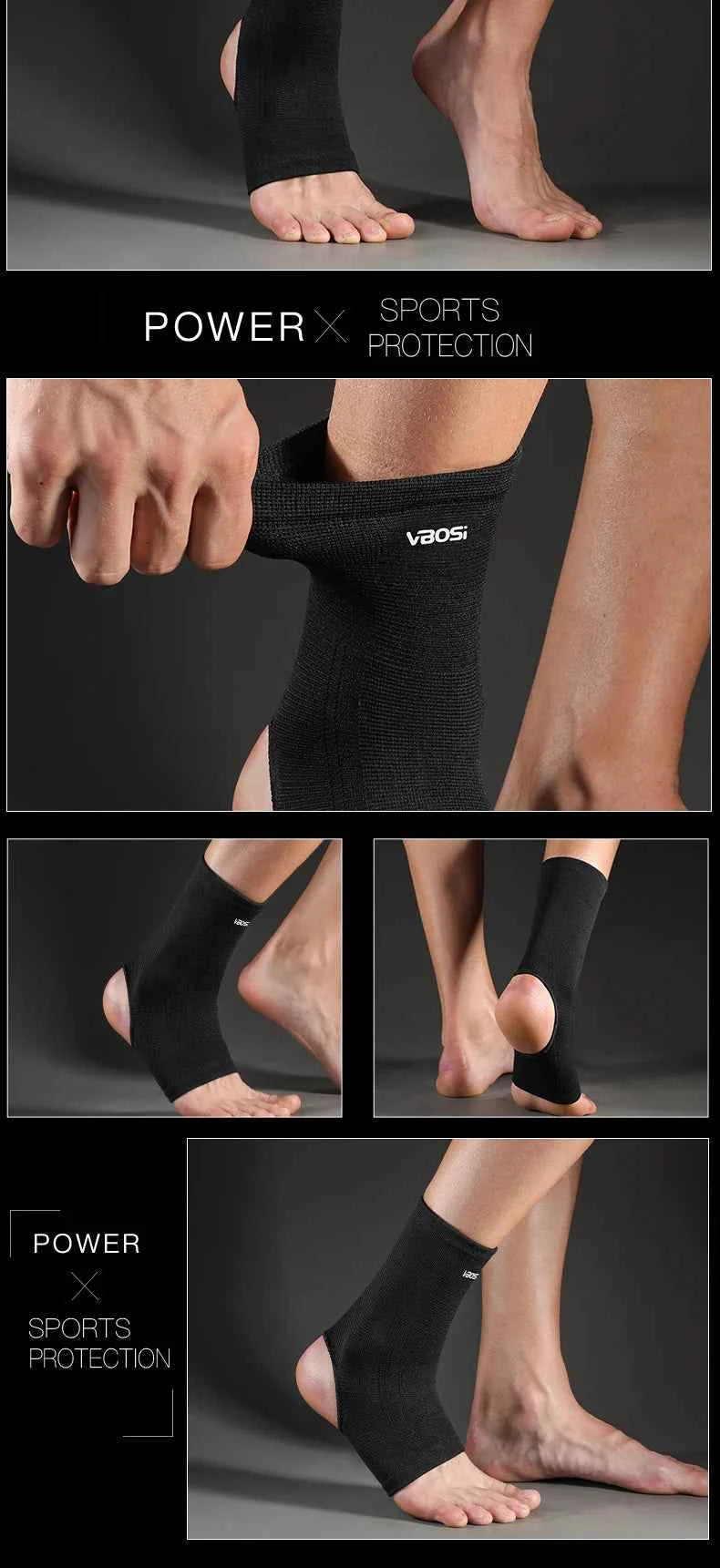 1 Pc Elastic Breathable Ankle Support Brace Running, Sports, Daily Wear