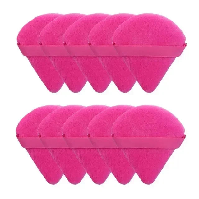 2/5/10/20Pcs Triangle Powder Puff Wet Dry Use For Loose Powder Liquid Cosmetic Soft Plush Powder Puff Makeup Foundation New In T