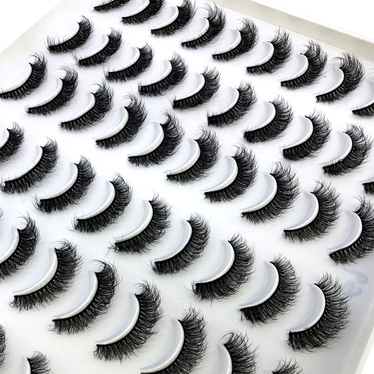 HBZGTLAD 30/40 pairs of natural long 3D artificial mink false eyelashes false eyelashes makeup set mink eyelashes extended eyela