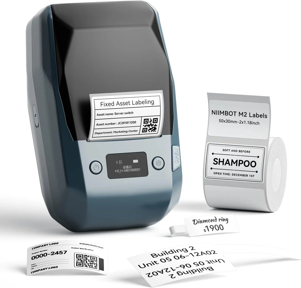 300DPI NIIMBOT M2 Portable Thermal Transfer Label Printer Bluetooth Multi-function Sticker Maker Machine for Office Clothes Tag