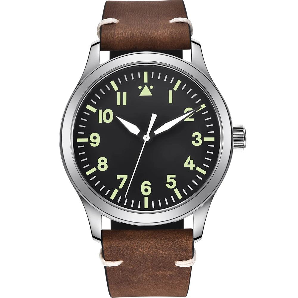 42mm Corgeut Sapphire miyota Watch Military Men Reloj Automatic Luxury Sport Design Clock Lume Leather Mechanical Wrist Watches