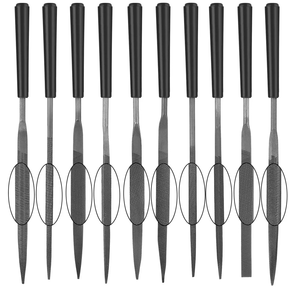 Metal File Set File Metal Polishing Manual File Tool Steel Files Metal Glass Stone Wood Carving Hand Epoxy Resin Mold DIY Tool