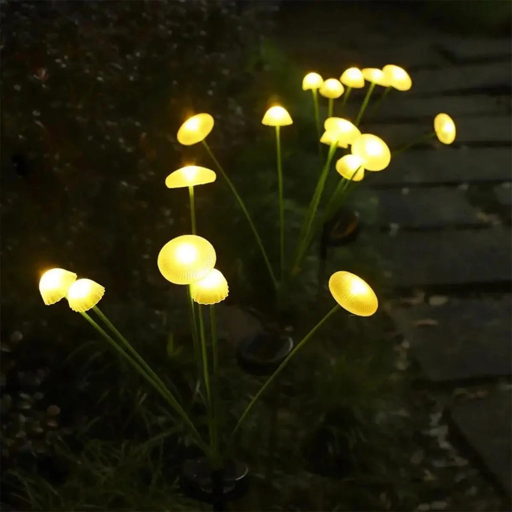 Solar Garden Lights Led Jellyfish Sway For Decoration Yard Outdoor Waterproof Ip65 Outdoor Waterproof Light Light Mushroom Shape