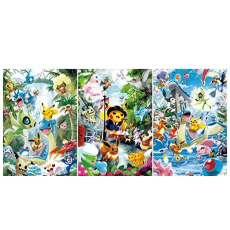 Pokemon 3D Lenticular Poster Anime Painting 3D Printing Home Decor Wall Cover Anime Artwork Birthday Gifts Home Decor Toy
