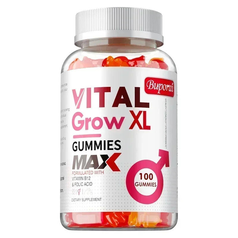 100 Gummies Package Vitality Support Male Gummies – Strength, Energy & Endurance